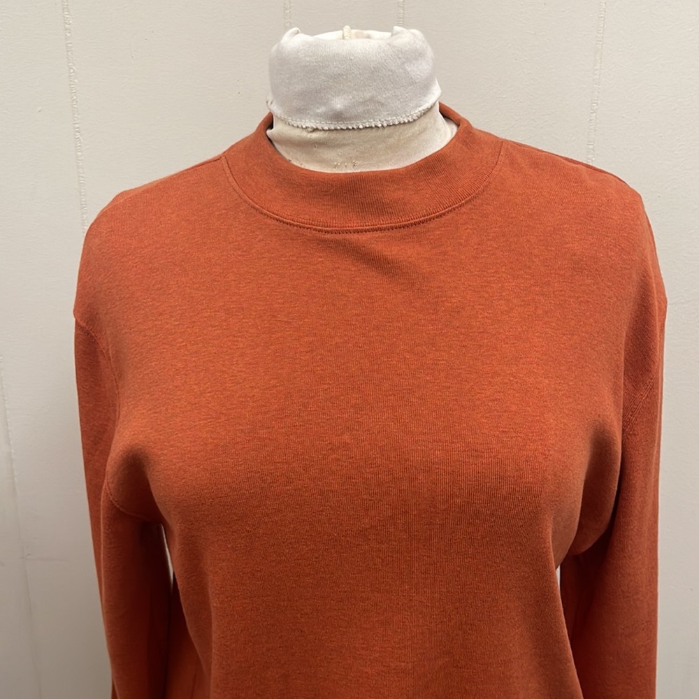 Pendleton Rust Orange Mock Neck Sweater - image 2